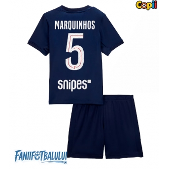 Paris Saint-Germain Marquinhos #5 Echipament de Fotbal Replică 2025-26 Copii Acasa (+ Șorturi)